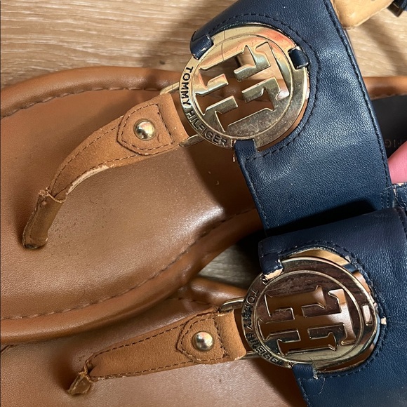 Tommy Hilfiger Blue and Brown Sandals - Picture 3 of 8